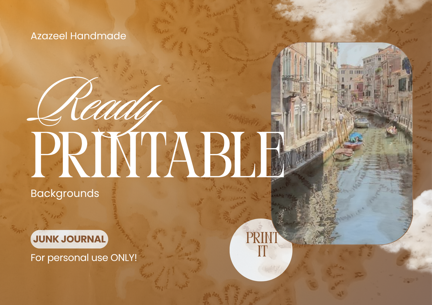 Ready Printable Backgrounds - A4 Landscape
