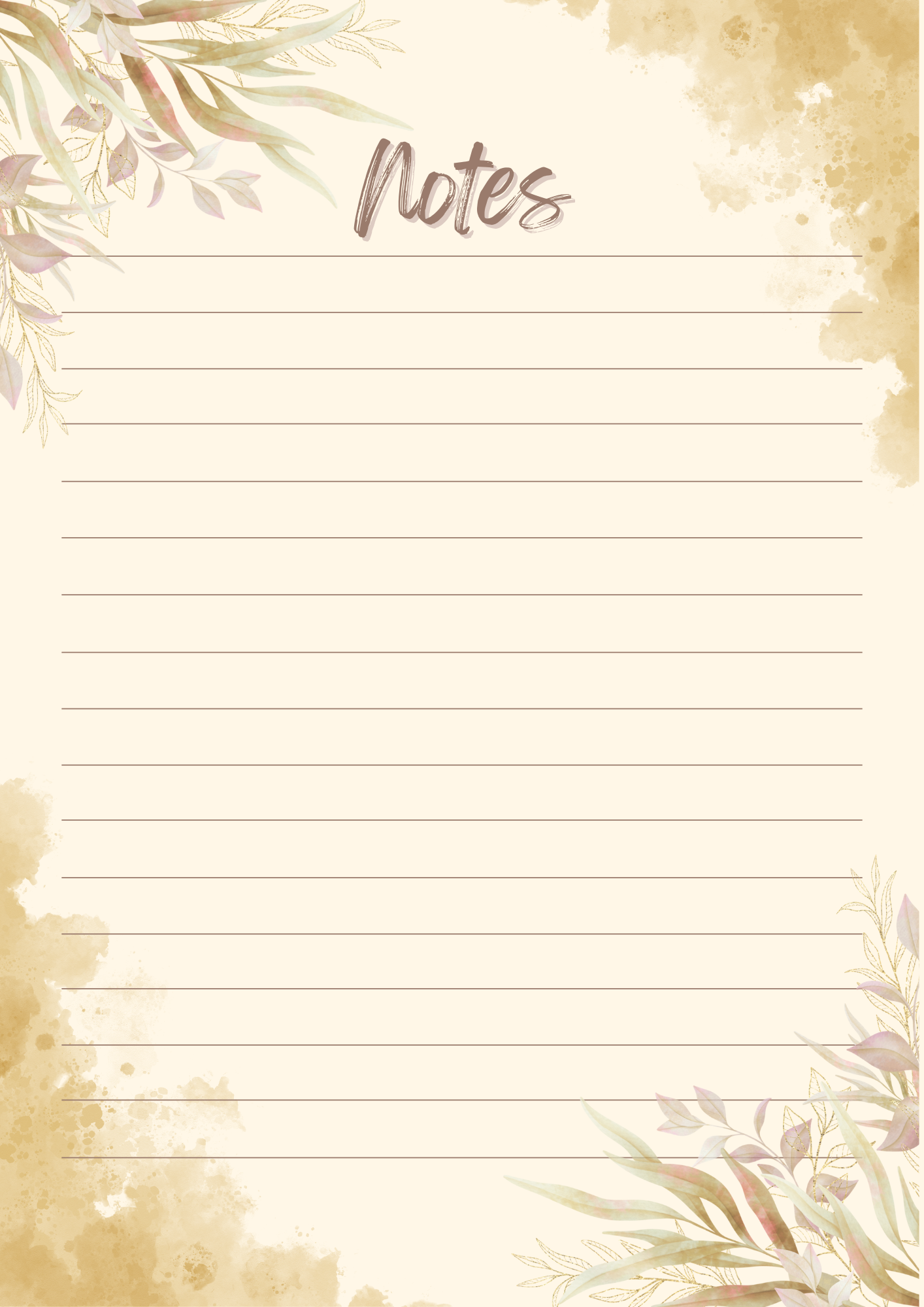 Daily Journal - A4 printable
