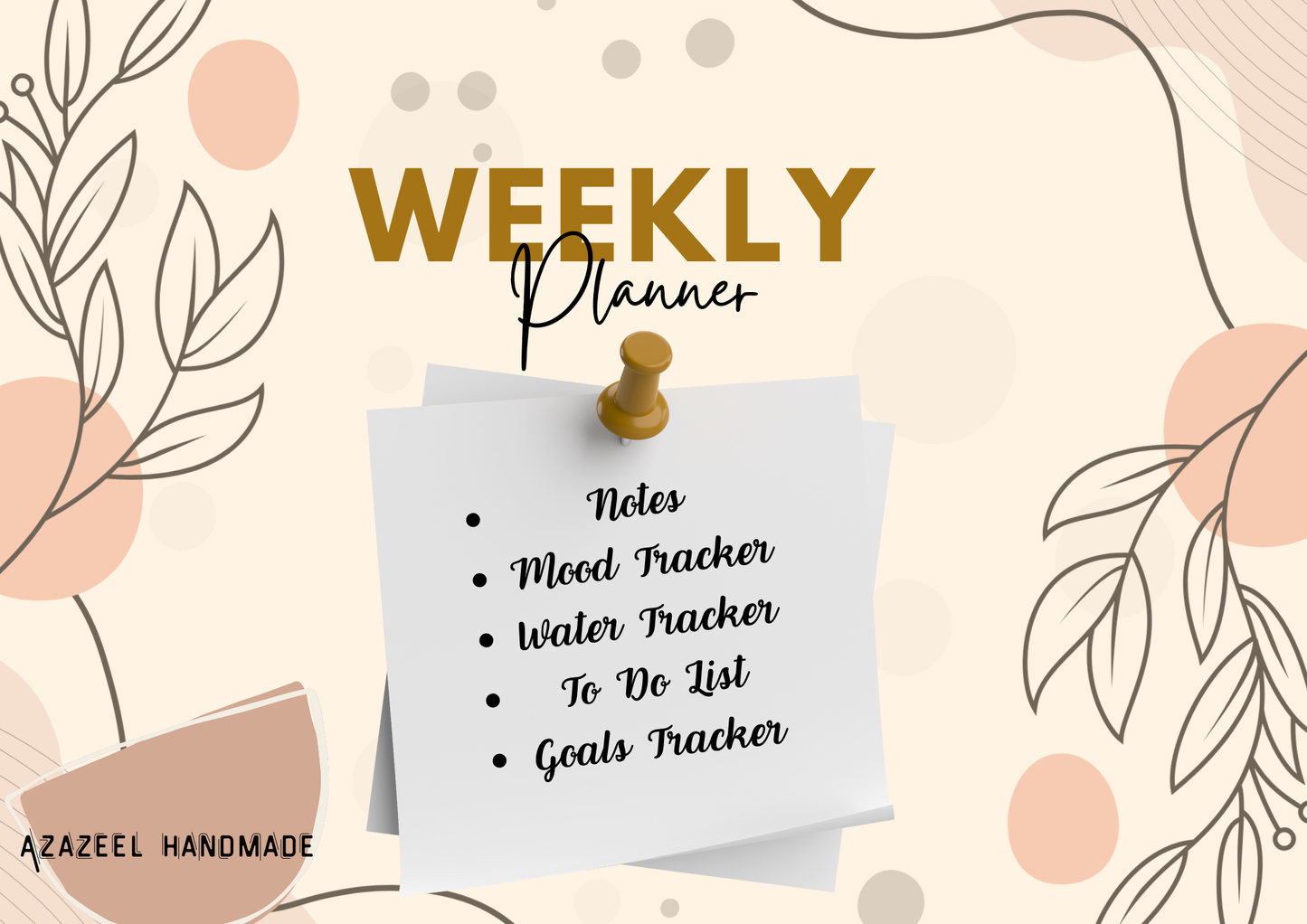 Weekly Planner Printable – 14 Page Digital Planner
