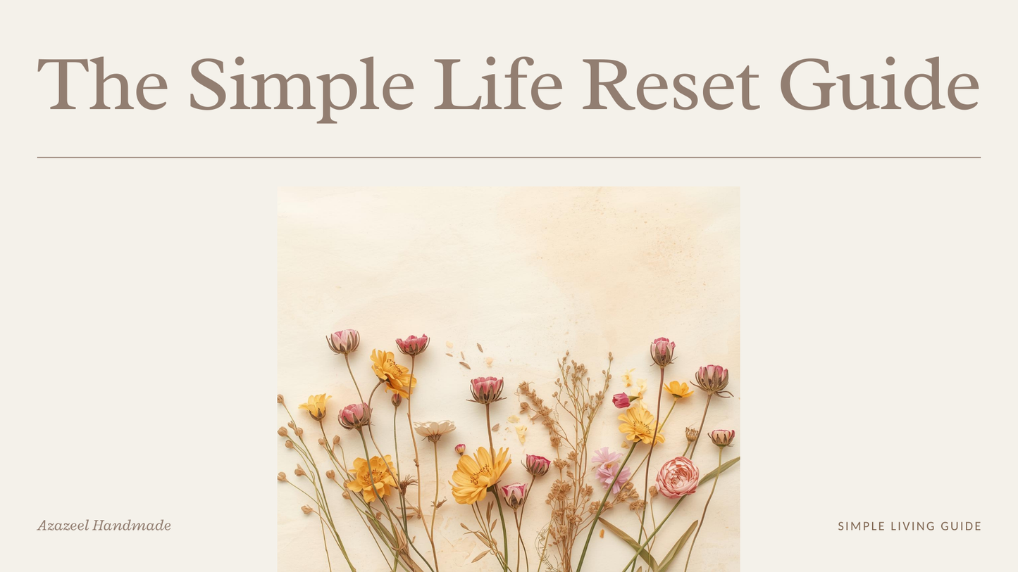 The Simple Life Reset Guide | A Junk Journal Planner for Clarity & Calm